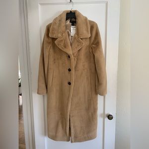 Rachel Zoe knee length camel color jacket